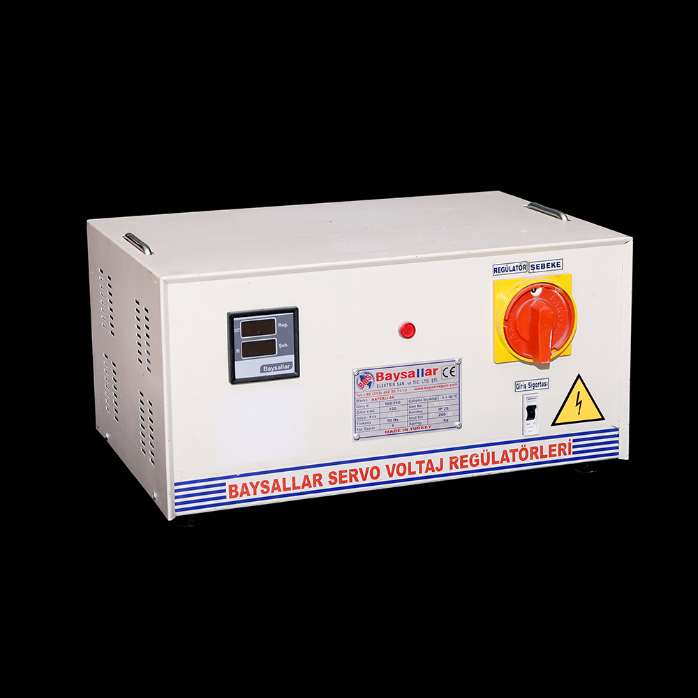 STABİLİZATOR BAYSALLAR 1 FAZ 7,5 KVA 160/250 AL