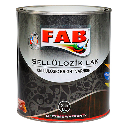 FAB SELLÜLOZİK PARLAQ VERNİK 2,5 L