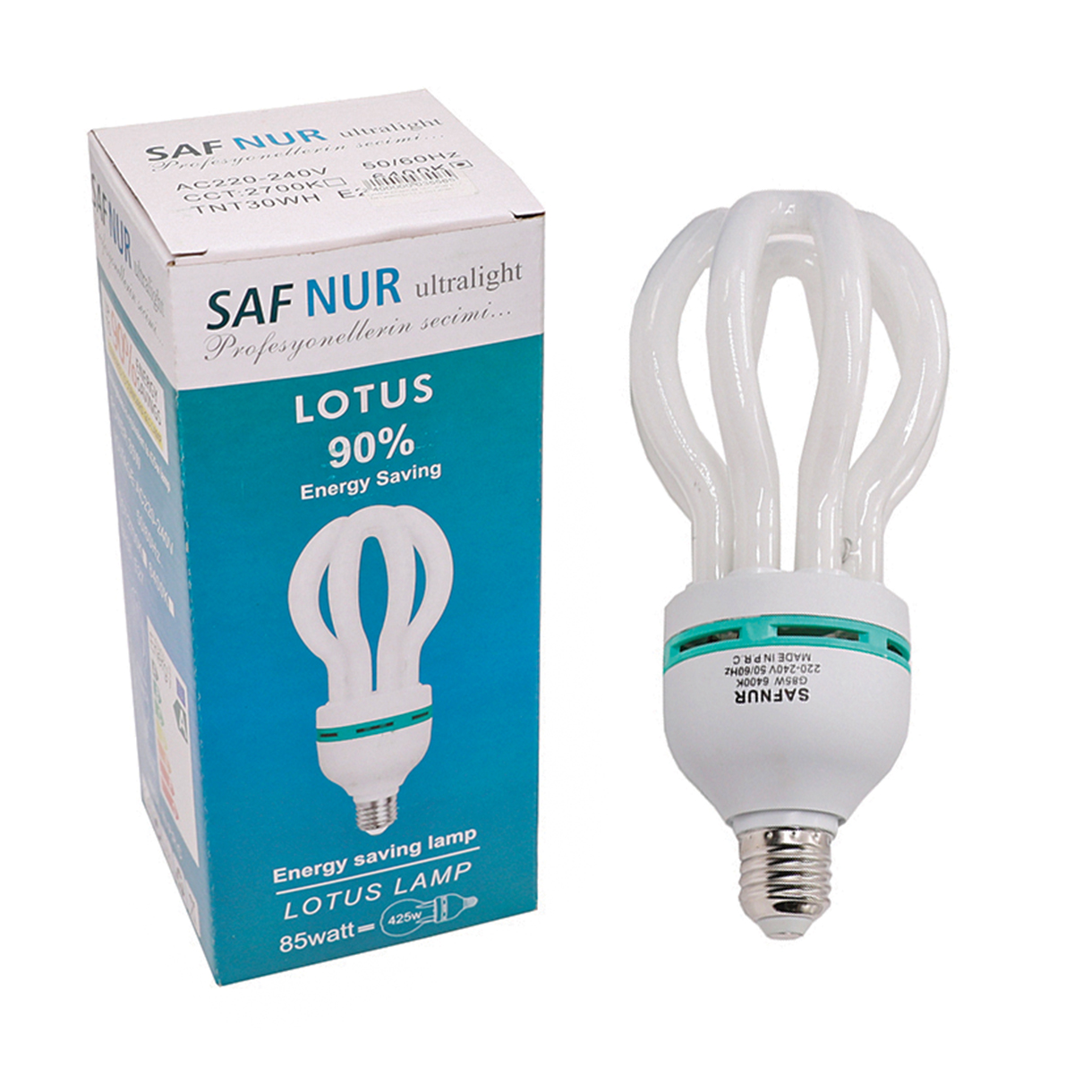 QƏNAƏTCİL (EKONOM) LAMPA GÜL 85W E27 AĞ