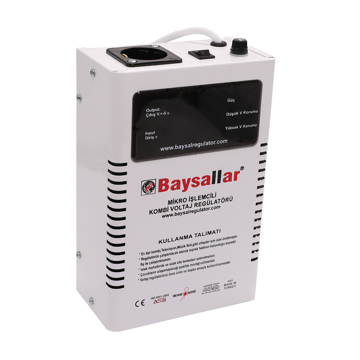 STABİLİZATOR BAYSALLAR 1 FAZ 500 VA 130/250