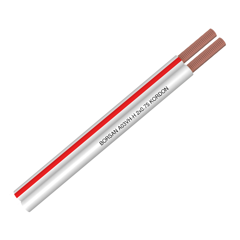 BORSAN BR - 16157 ELEKTRİK KABELİ LAPŞA 2*0,75 MM (500 M)